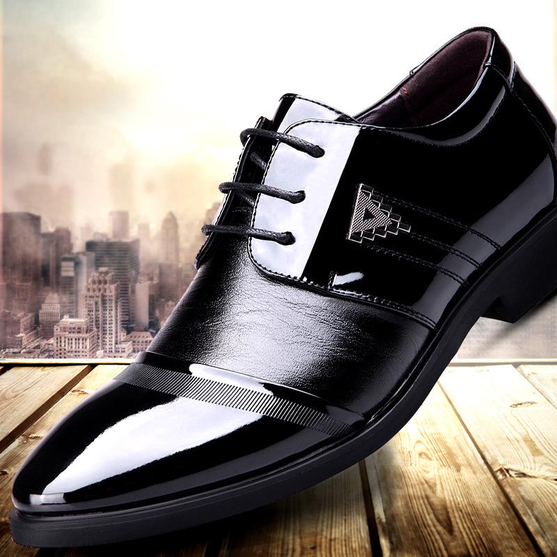Casual Shoes British Men Breathable Leather Fashion Men Pointed Toe Flat