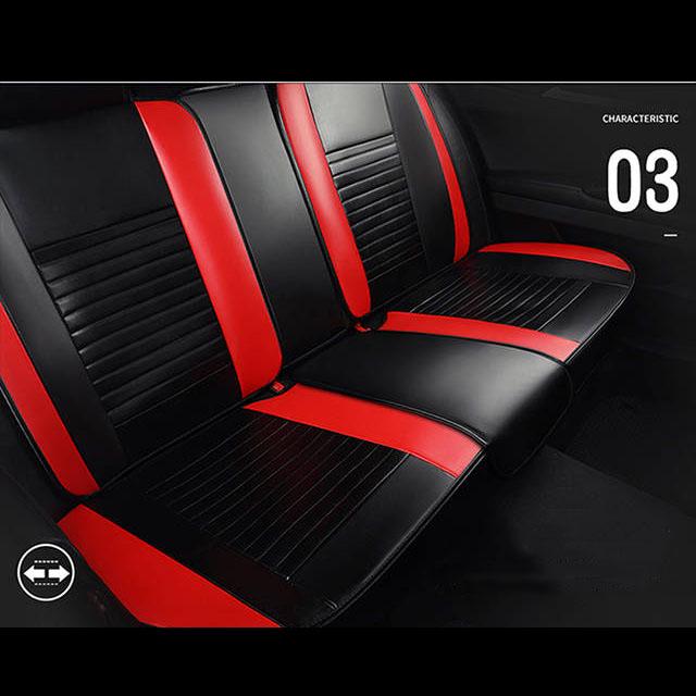 Cartoon Leather Seat Cover Car Seat Cover Full Surround Universal 5 Seat Car Cushion
