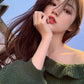Women Strapless Sweater Ruffles Knitted Shirt Showing Your Sexy Clavicle Pullover Jumper