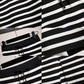 Autumn and Winter Fashion Women's Knitted Black and White Skirts Slim Mid-length Slim High-waist Split Hip Skirt