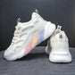 Thick-soled Height-increasing Shoes Fashion Ladies  All-match Casual Sports Shoes Spring and Summer Outdoor Running Breathable Clearance Shoes