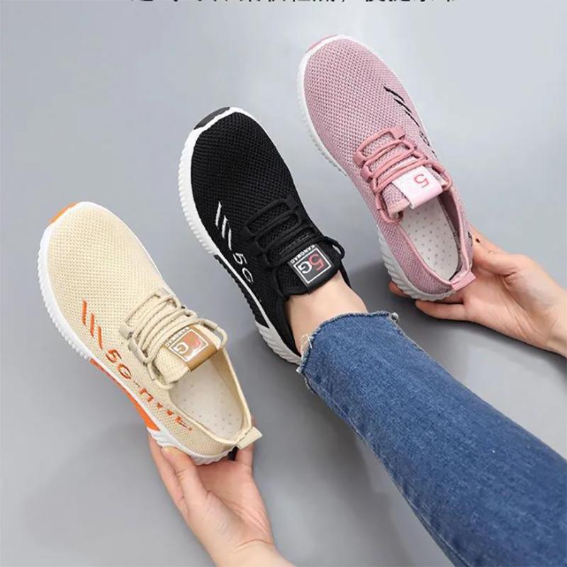 Fly Woven Breathable Sneakers Trendy Fashion Lightweight Running Shoes Wear-resistant Flat Old Beijing Cloth Shoes