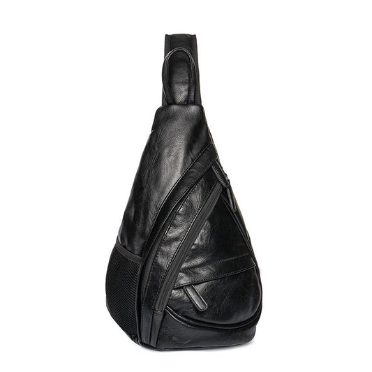 Chest Bag Men Black Large Capacity Multi-pocket Crossbody Outdoor Sports Fitness Shoulder Bag