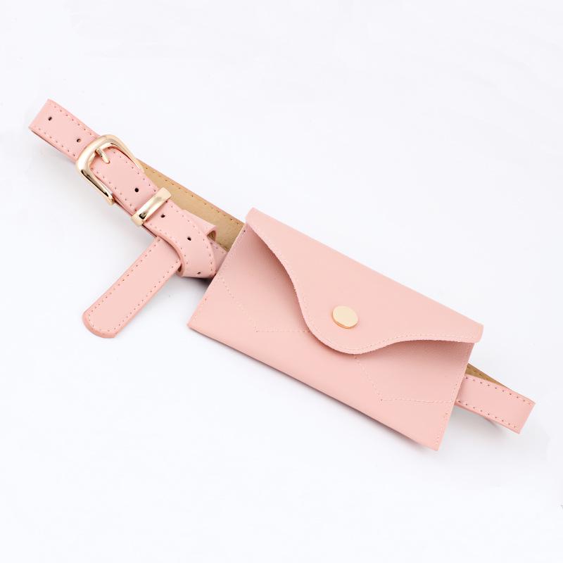Fashion women leather waist bag mini mobile phone bag big waist belt belt pu belt