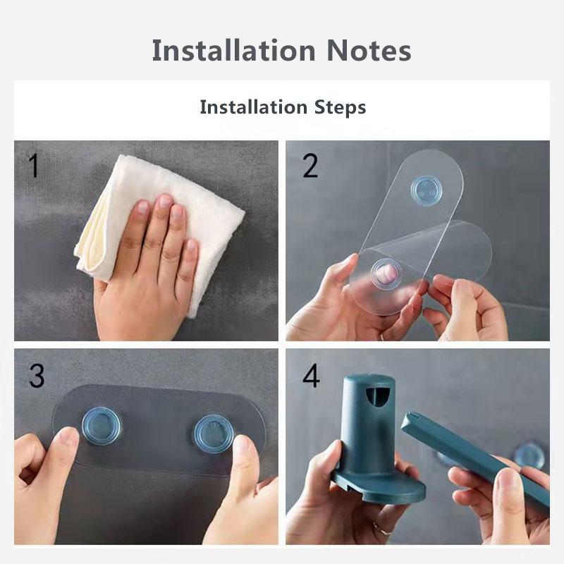 62CM Towel Rack Bathroom Simple And Seamless Storage Rack Bathroom Plastic Bow-shaped Towel Rack Creative Single Rod Towel Rack Slippers Rack Rag Rack