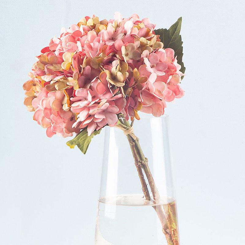 Hydrangea Simulation Flowers Fake Flowers Holding Flowers Living Room Arrangements Coffee Table Decoration Home Furnishings Table Setting Flowers