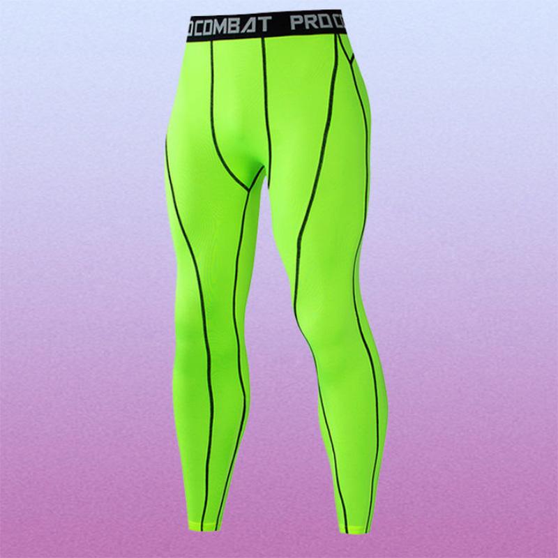 Basketball Tight Trousers Thin Elastic Fitness Training Running Quick-drying Bottoming Compression Nine-point Pants Men