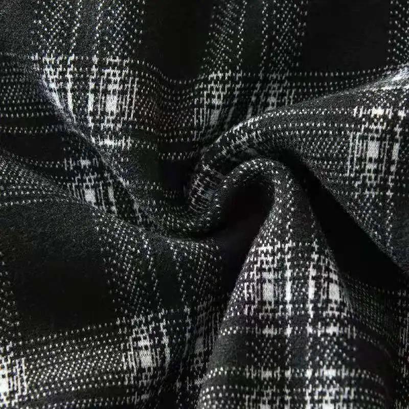 Plus Size Women's Winter Plus Velvet Thickening High Waist Warm Plaid Pattern Loose Slimming Casual Pants Fashion Harem Pants