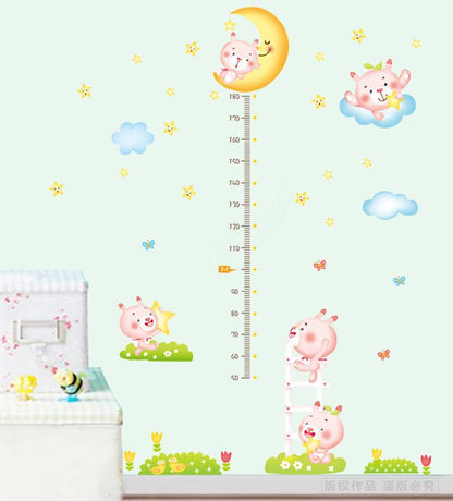 Bunny Height Stickers Removable PVC Combination New Wall Stickers