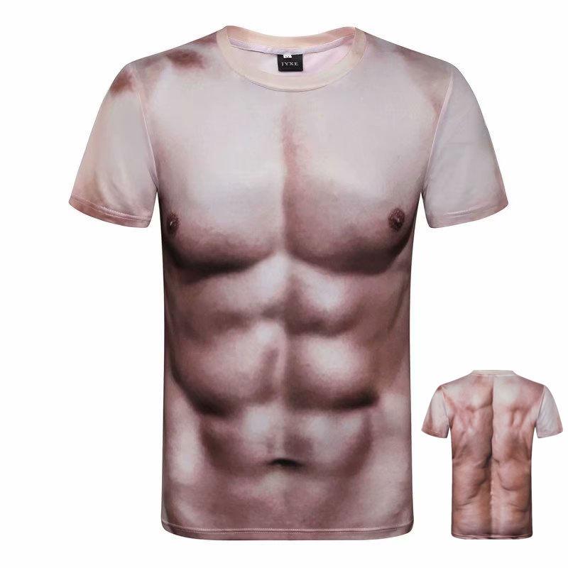Men's clothing summer short-sleeved T-shirt large size 3D printed half-sleeved T-shirt clothes
