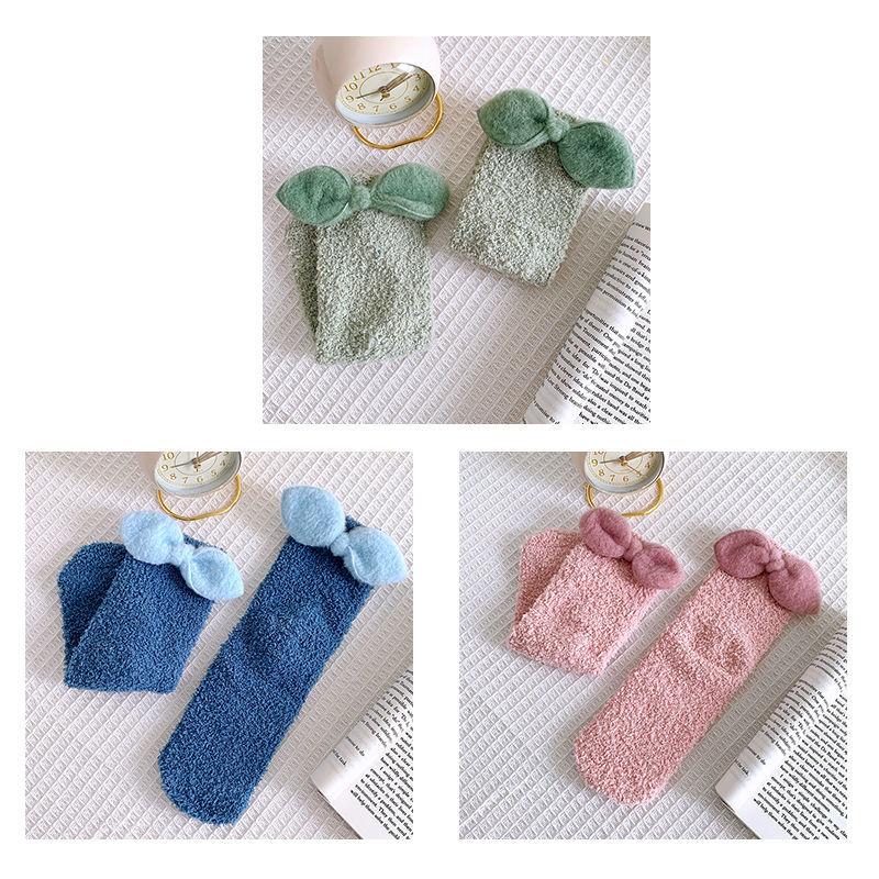 Autumn and Winter Mink Velvet Socks Plus Velvet Thick Warm Floor Socks Women's Coral Velvet Home Sleep Socks
