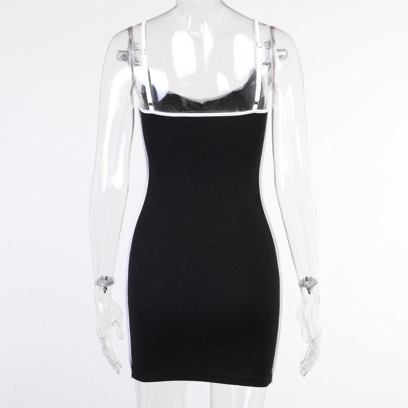 Black Suspender Dress Female Summer Sexy Bag Hip Skirt Sleeveless Tight-fitting Slim Casual Dress Female
