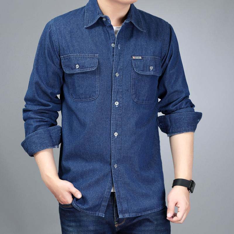 Spring and Summer Young Men's Cotton Denim Jacket Thin Section Plus Size
