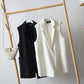 Women's Suit Waistcoat Mid-length Waistcoat Loose and Thin Waistcoat Sleeveless Suit Jacket Women's Loose Sleeveless Comfortable Jacket