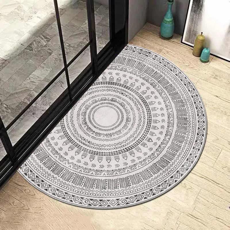 Nordic Semicircle Entrance Door Entrance Door Bathroom Absorbent Floor Mat Carpet Door Mat Household Foot Pad Non-slip Absorbent Pad