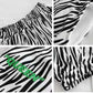 European and American Loose High-waist Jazz Hip-hop Zebra Pattern Trousers with Leggings Sports Pants Female Ins Tide Casual Hip-hop Pants