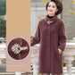 Imitation Mink Velvet Jacket Women's Mid-length Loose Large Size Temperament Woolen Coat Women's Thermal Cotton Jacket