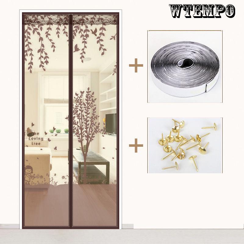 WTEMPO Magnetic Mesh Screen Door Mosquito Net Curtain Keep Bugs Out & Fresh Air in