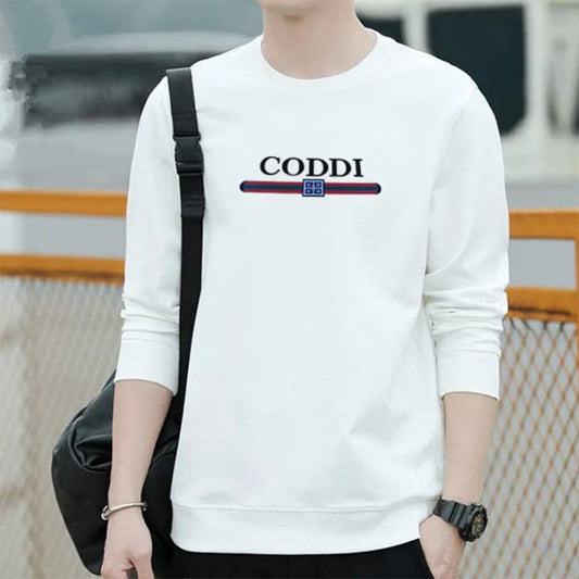Autumn Sweater Men's Sweatshirts Large Size Long-sleeved Plus Velvet Round Neck Trendy Pullover Loose Bottoming Top