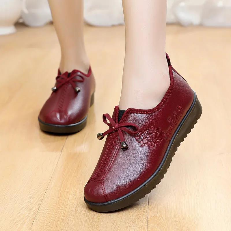 Cotton Boots Women Winter Plus Velvet Leather Shoes Non-slip Waterproof PU Cotton Shoes Winter Shoes