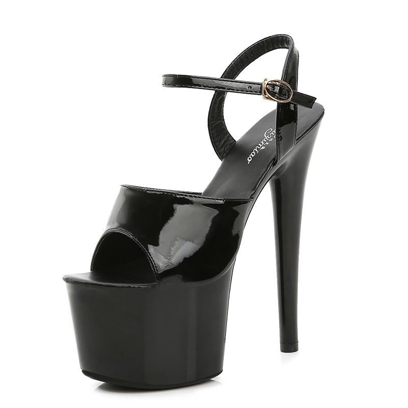 Color Pole Dance Shoes Stripper High Heels Women Sexy Show Shoes Sandals Party Club 16CM Platform High-heeled Shoes Wedding