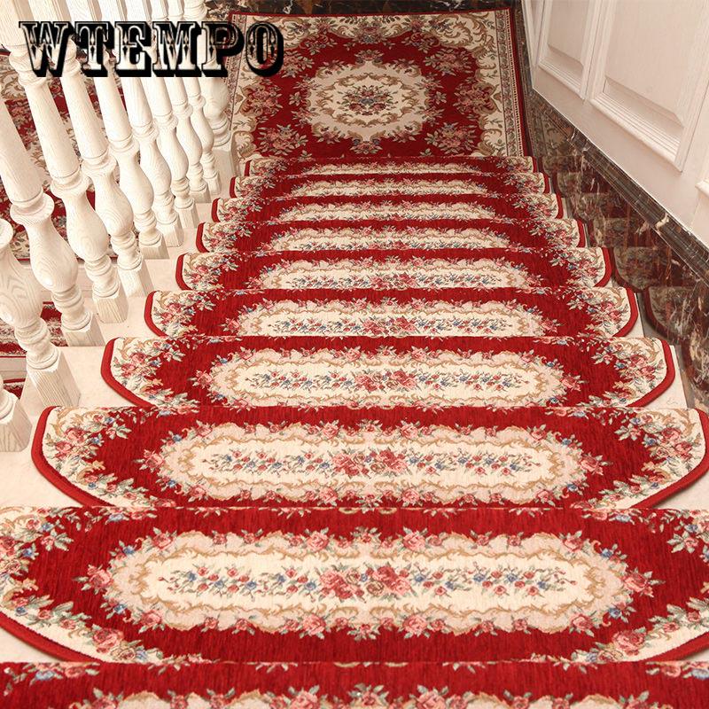 1pcs  Stair Treads Anti-Slip Stair Carpet Step Floor Staircase Rug Mat Self-adhesive  Rugs