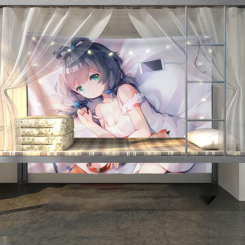 Anime Tapestry Background Cloth Room Decoration Hanging Cloth Dormitory Essential Bedside Layout Wall Cloth