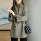 Woolen Coat Women's Autumn and Winter Double-sided Woolen Thickened Slim Slim Mid-length Coat