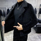 Autumn and Winter Woolen Trench Coat Men's Trend Short Slim Handsome Coat Men's Jacket Jacket