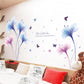 Dream Orchid Bedroom Living Room TV Background Wall Sticker Environmental Mural Removable Paper
