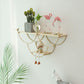 Fashion Rack Free Punching Creative Simple Nordic Style Wall Hanging Decoration Living Room Bedroom Room Layout Decoration Rack