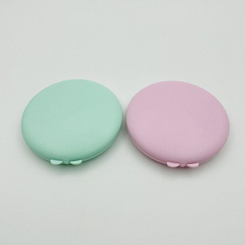 USB Rechargeable LED Makeup Mirror Folding Light Convenient Small Mirror Beauty Makeup Ladies Portable Mirror