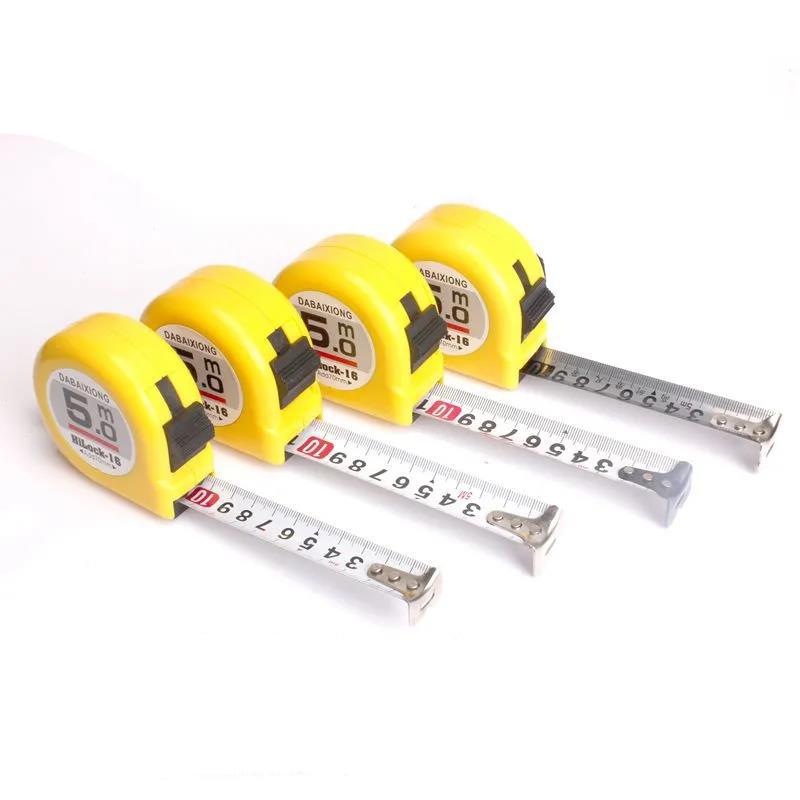 1/5pcs Stainless Steel Tape Measure Self-locking High Precision Measuring Rule 3/5/7.5/10m Mini Tape Measure