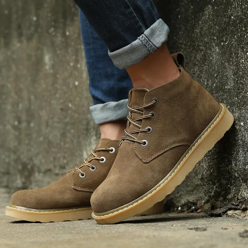 Retro Martin Boots Men's Anti-velvet Desert Boots Outdoor Hiking Boots