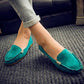 Women's Fashion Ballet Flats Cute Slip on Low Heel Ladies Boat Shoes