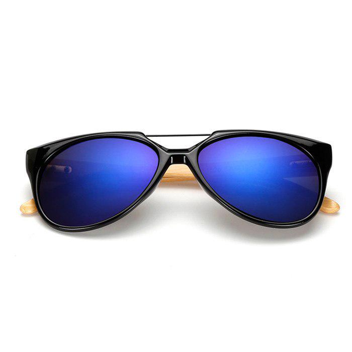 WTEMPO   New Finished Handmade Natural Bamboo Sunglasses Women Men Fashion Plastic Frame Color Le