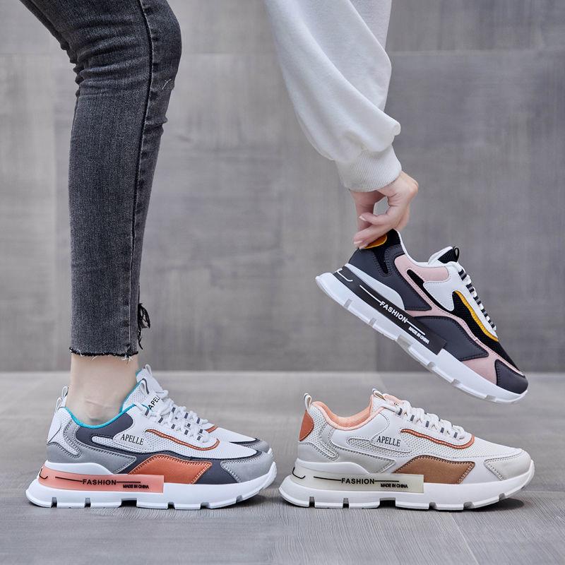 Sneakers Comfort Summer Breathable Rhinestones Solid Slip  Walking Shoes Sports Casual Vulcanized Shoes