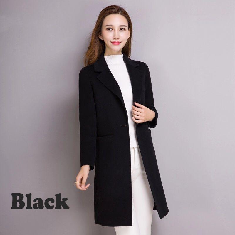Winter Wool Coat Women Casaco Feminino Ladies Autumn Jacket Slim Long Woolen Coats Women Overcoat