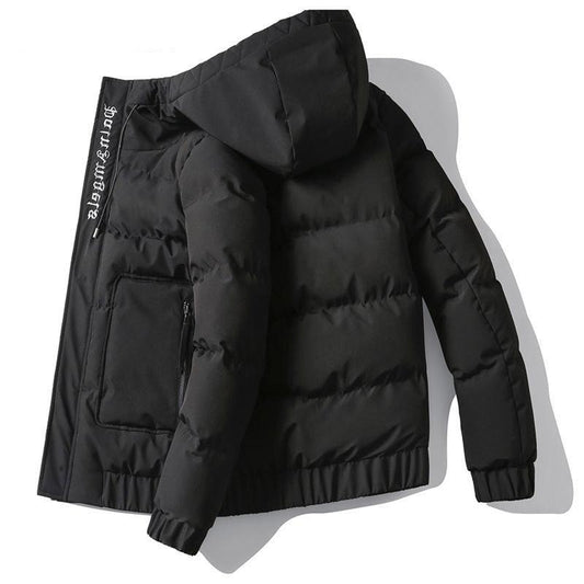 Men's Cotton-padded Clothes Winter Thick Warmth Hooded Trend Casual All-match Men's Trend