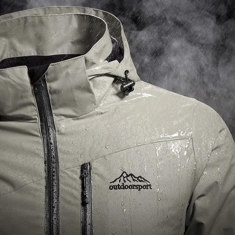 Autumn Jacket Men's XL Sports Windbreaker Korean Mountaineering Suit Mid-length Jacket Fashion Casual Jacket