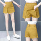 Women's Elastic Waist Casual Shorts Spring and Summer High Waist Shorts Thin and Versatile Wide-leg Pants Skirt