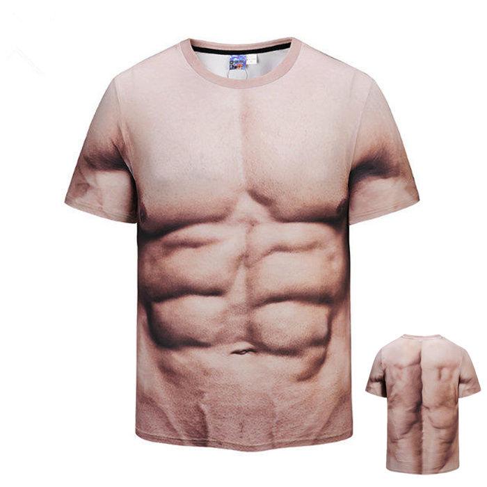 Men's clothing summer short-sleeved T-shirt large size 3D printed half-sleeved T-shirt clothes