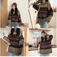 Hong Kong Wind Winter Pullover Sweater Women Loose Loose Lazy Round Neck Long Sleeve Bottoming Shirt