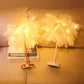Feather acrylic battery operated Table Lamp for bedroom LED Bedside lamp Reading Room art deco lamp