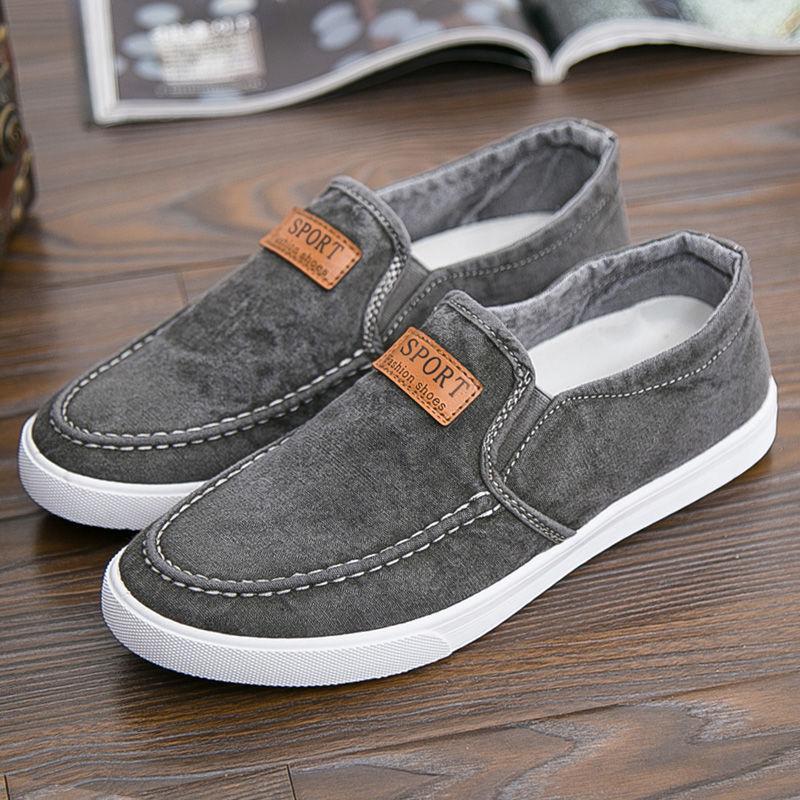Spring Sports Leisure Breathable Men's Shoes All-match Old Beijing Cloth Shoes Lazy Men's Work Shoes
