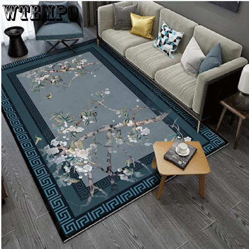 3D Printed Retro European Style Carpets Living Room Bedroom Study Bedside Carpet Decor Model Rugs
