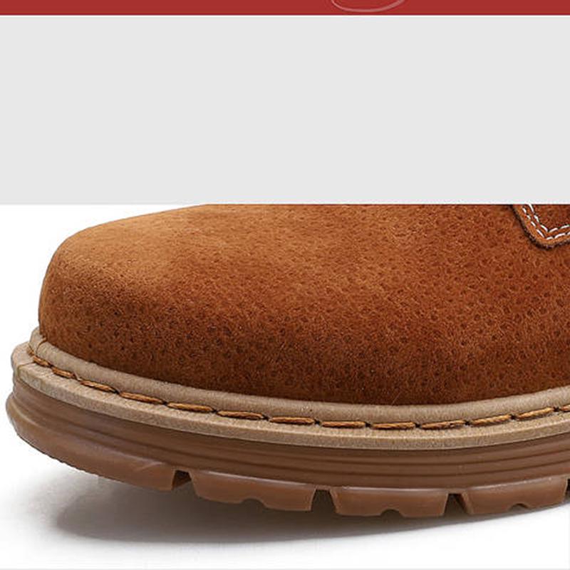 Boots Men Suede Leather Fashion Snow boots Male Work Shoes Martin Boot Large