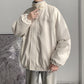 Double-sided Pu Lint Padded Jacket Men's Padded Jacket Plus Velvet Thick Lamb Wool Jacket Autumn and Winter Style Padded Jacket
