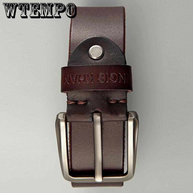 Men belt High Quality cow genuine leather luxury strap male belts for men fashion classic vintage