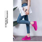 Women's Pink Sequined Shoes Low-top Lace-up Casual Shoes Women's Skate Shoes Student Personality Paired Shoes